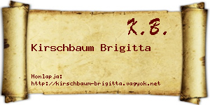 Kirschbaum Brigitta névjegykártya