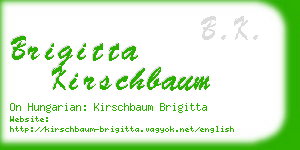 brigitta kirschbaum business card